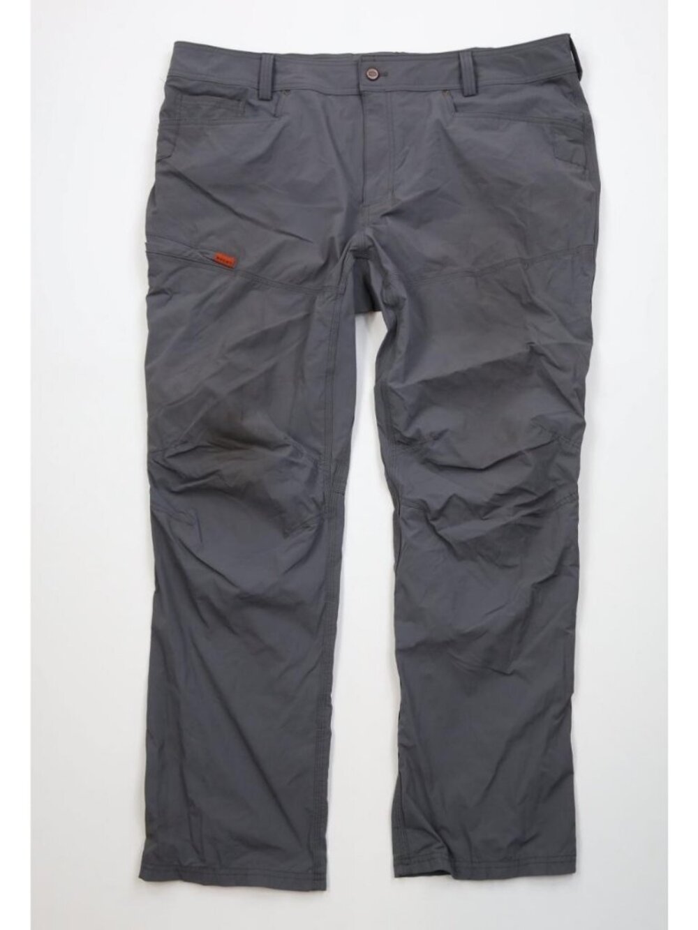 Brunt Workwear Mens Size 42x32 Distressed Wide Leg Costello Ripstop Pants Gray